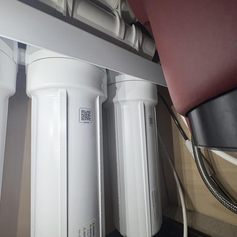 Water filtration system cartridges under sink in Glendale AZ