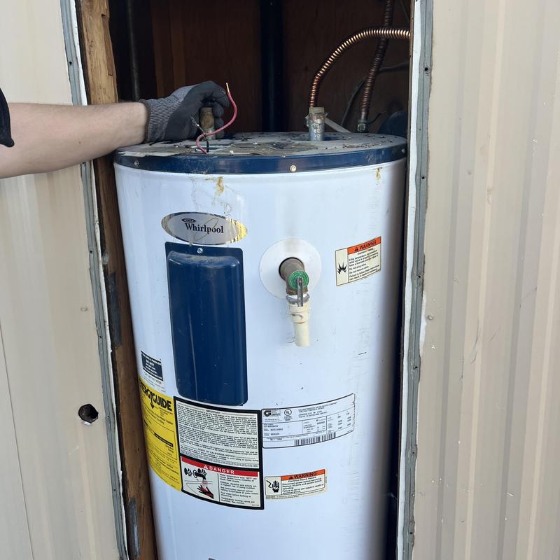 40 gallon Whirlpool electric water heater installation