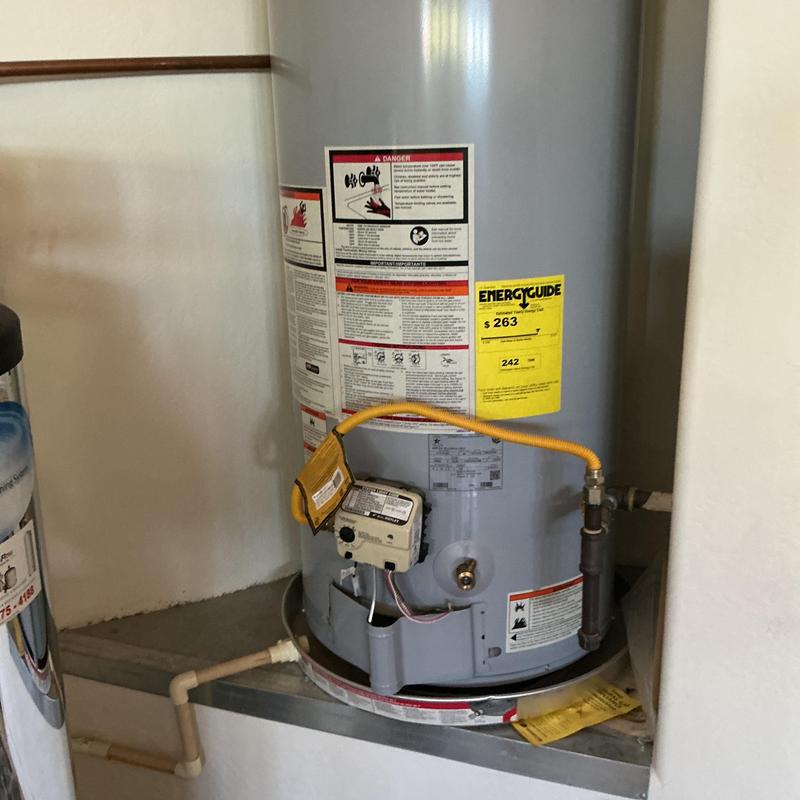 50-gallon gas water heater with expansion tank