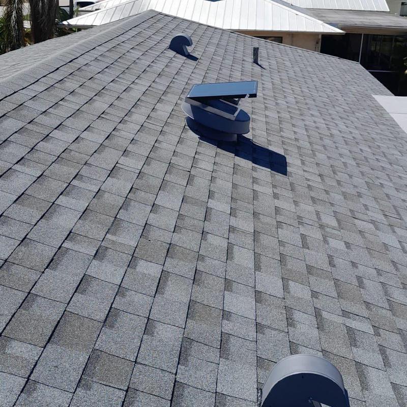 Owens Corning Duration shingle roof with vents Owens Corning Duration shingle roof with vents
