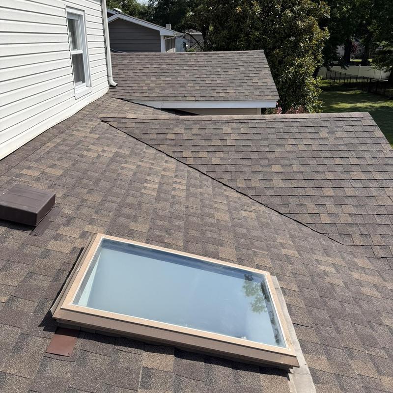 GAF Timberline shingle roof with skylight installation GAF Timberline shingle roof with skylight installation