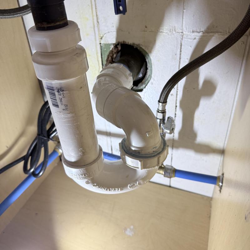 Lavatory drain pipe rebuild and blockage clearance