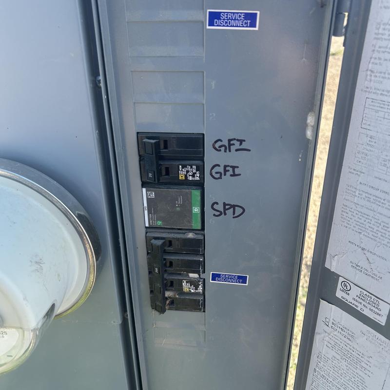 Water heater circuit breaker replacement panel