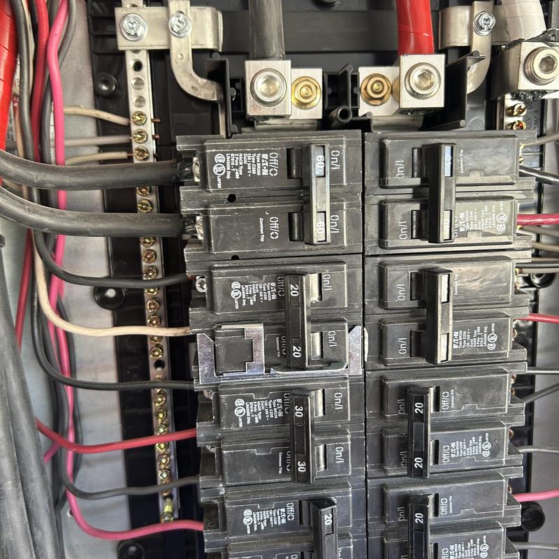 20 amp breaker installation for water heater disconnect
