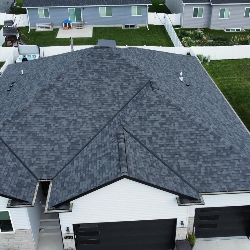 Impact resistant Malarkey Vista AR shingles on roof Impact resistant Malarkey Vista AR shingles on roof