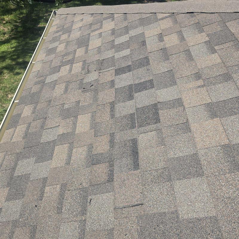 IKO Dynasty Driftshake roof shingles with gutter system IKO Dynasty Driftshake roof shingles with gutter system