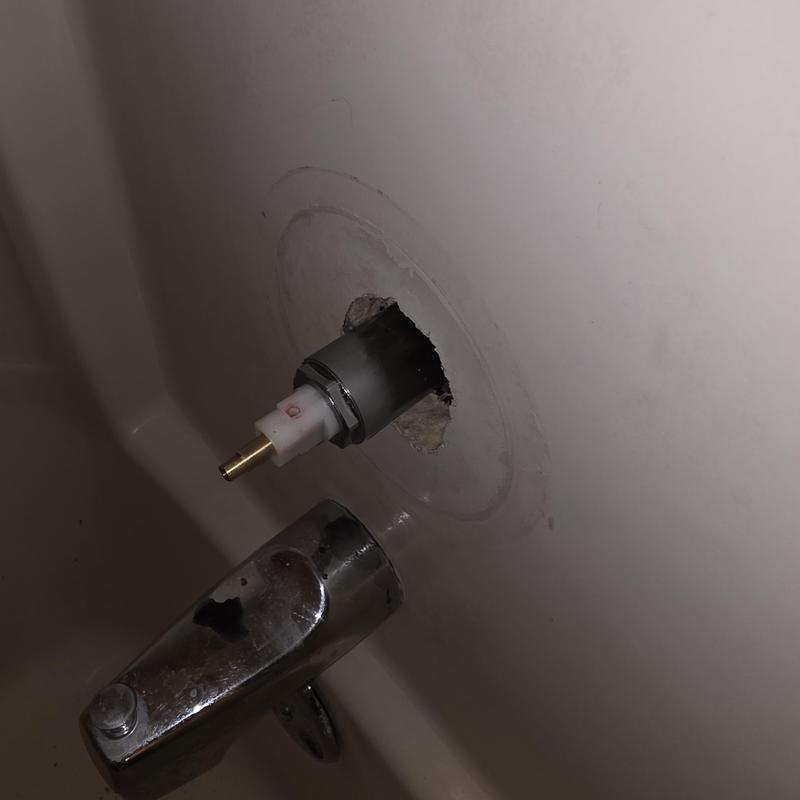 Mixit tub cartridge replacement in shower wall panel