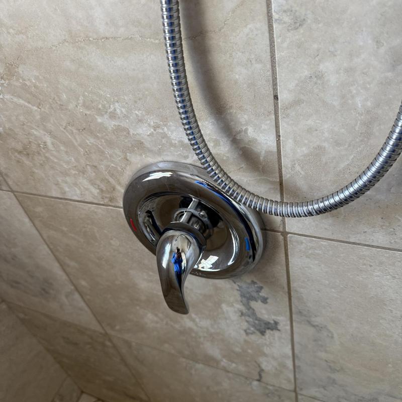 Tub diverter valve with shower handle extension