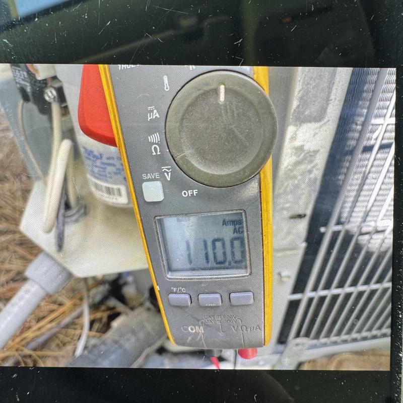 Condenser start assist with digital amp meter at 110 amps