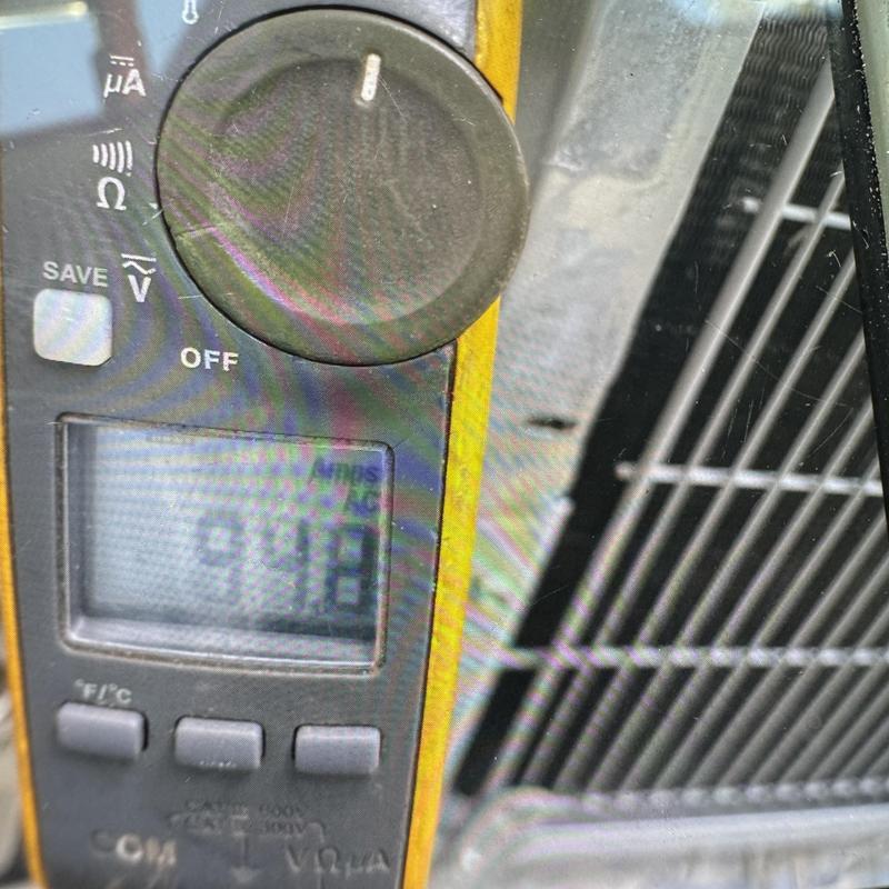 Compressor inrush amp measurement on HVAC system