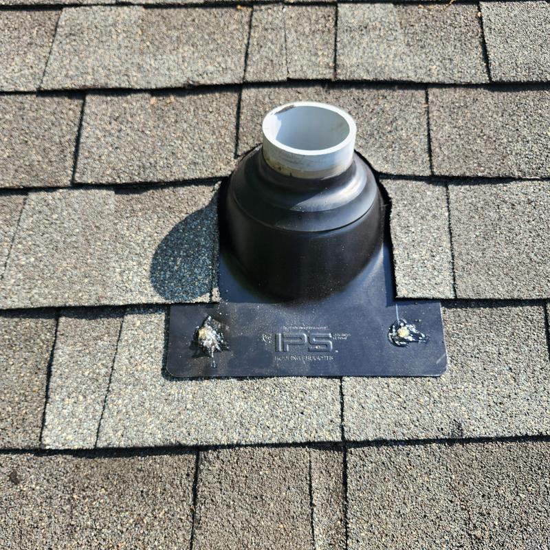 Roof pipe collar replacement on shingled roof