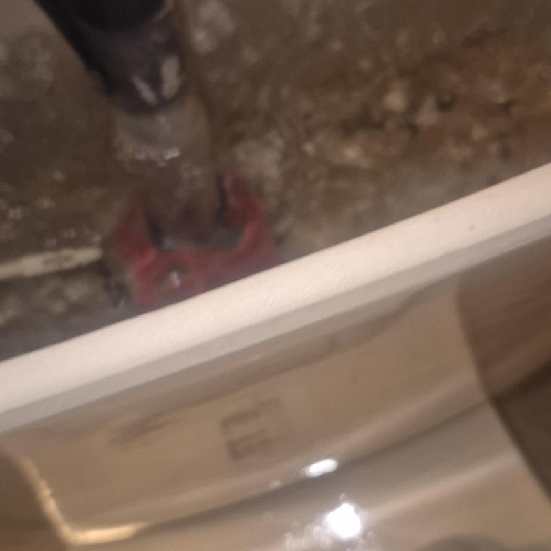 Toilet quarter turn angle stop valve installation detail