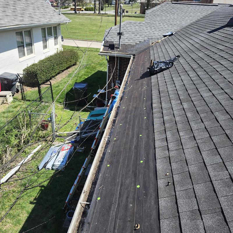 Roof underlayment installation with asphalt shingles