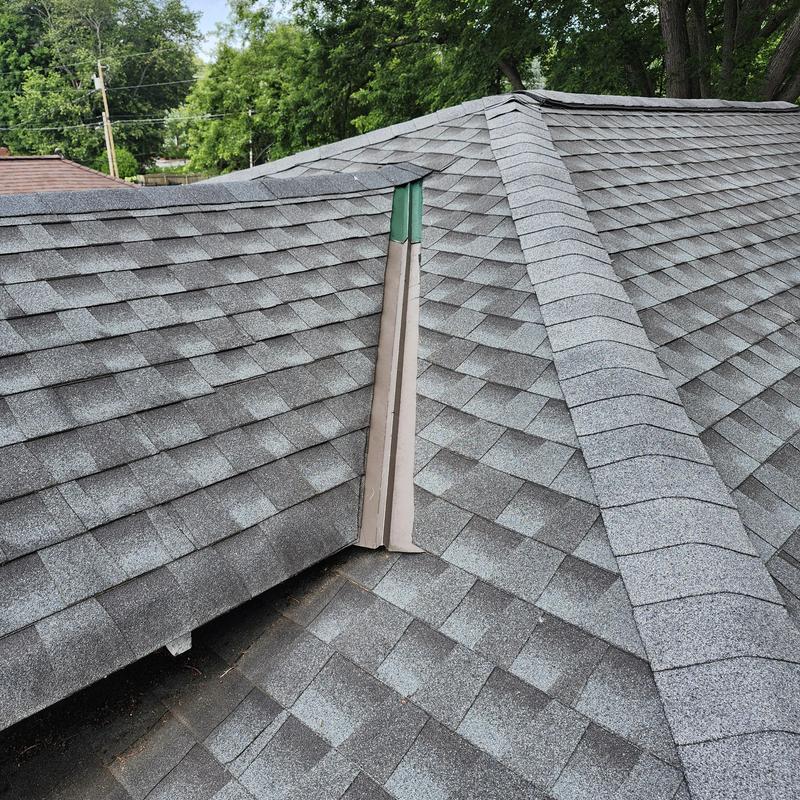 Roof valley flashing on shingle roof in Blountville, TN