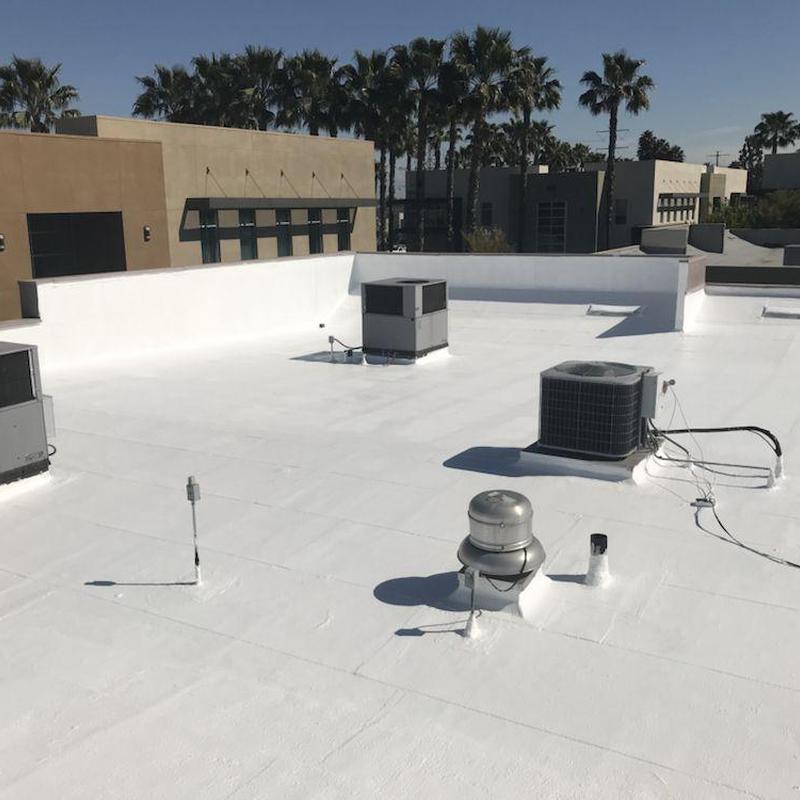 Commercial flat roofing with HVAC units in Pomona, CA Commercial flat roofing with HVAC units in Pomona, CA