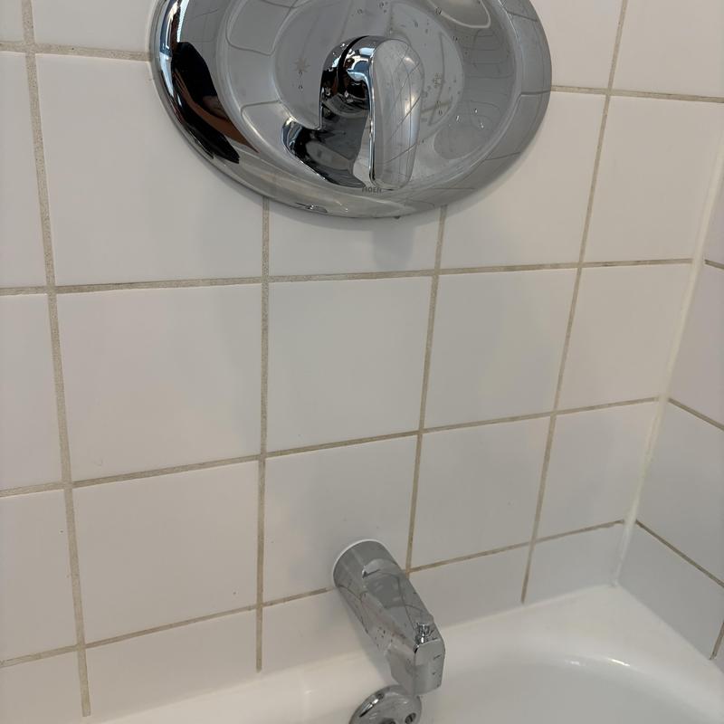 Moen Poseitemp shower valve with extended plate