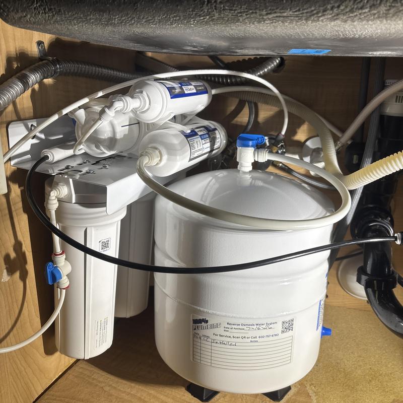 6 Stage Reverse Osmosis System under sink in Glendale AZ