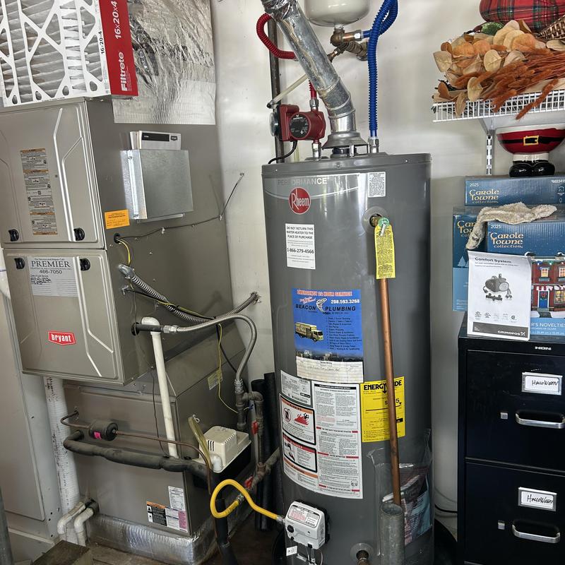 Water heater with recirculating pump and code upgrades Water heater with recirculating pump and code upgrades