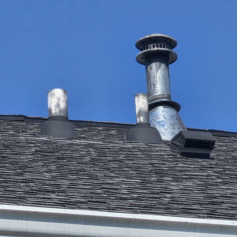 Roof pipe boots with secondary rubber collars and vent stacks