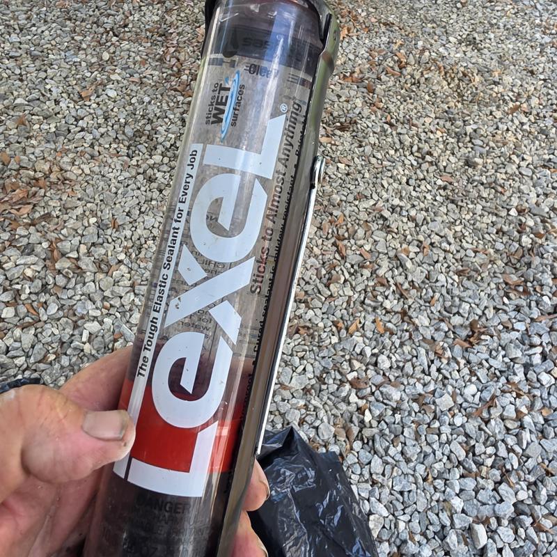 Elastic sealant tube for roof leak sealing tool