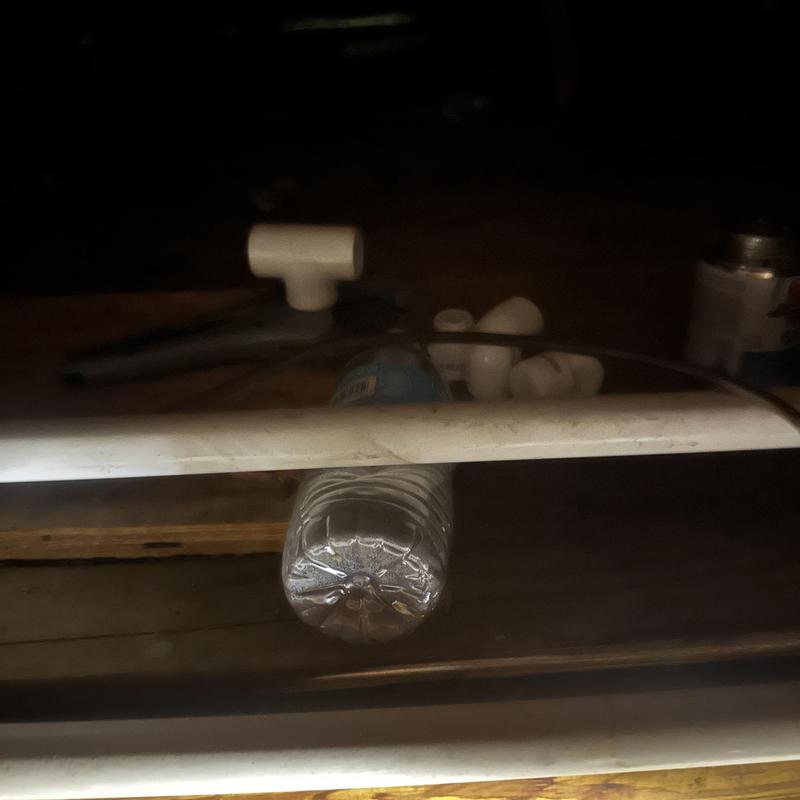 PVC drain line and fittings for HVAC condensation runoff