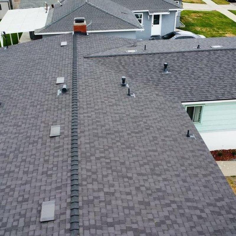 New shingle roof installation with ridge vent in San Dimas New shingle roof installation with ridge vent in San Dimas