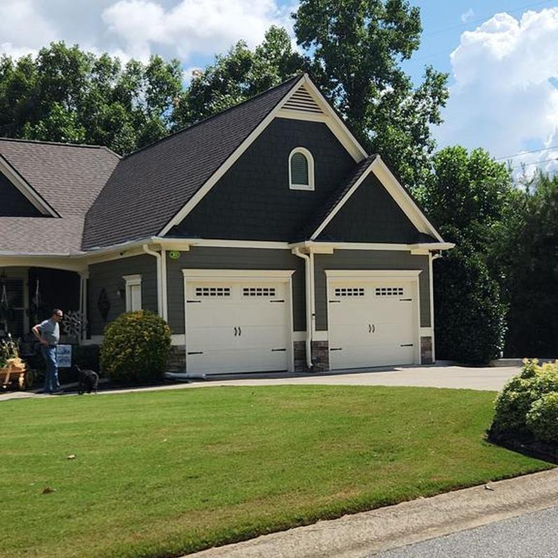 Asphalt shingle roofing on residential house in Jasper, GA