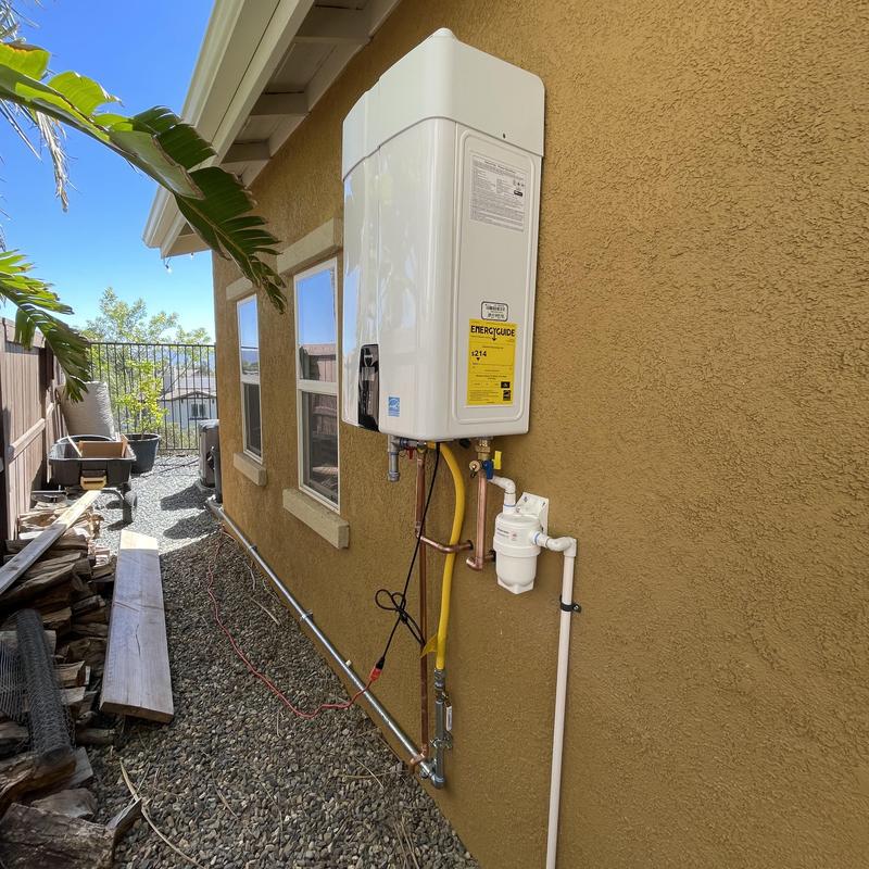 Navien NPE 180S2 tankless water heater installation
