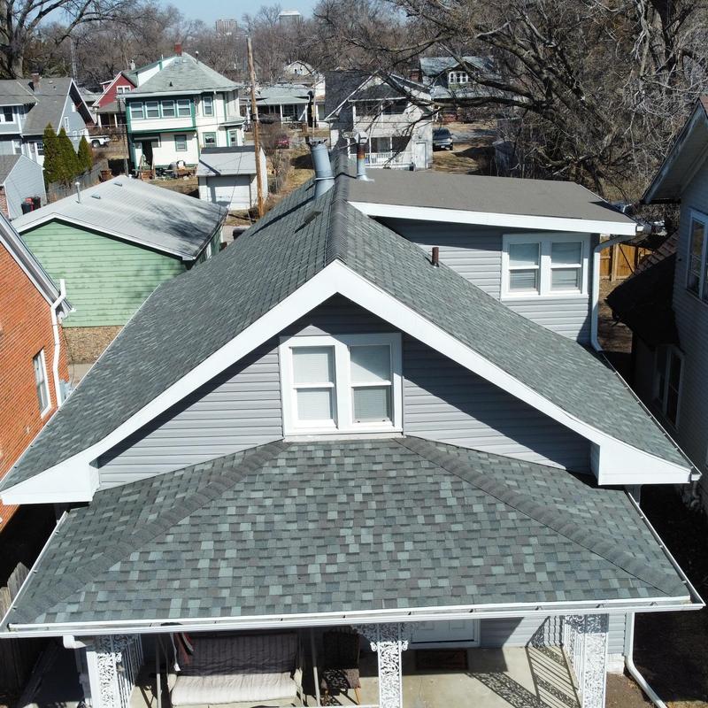 Tamko Titan XT shingles on residential roof Tamko Titan XT shingles on residential roof