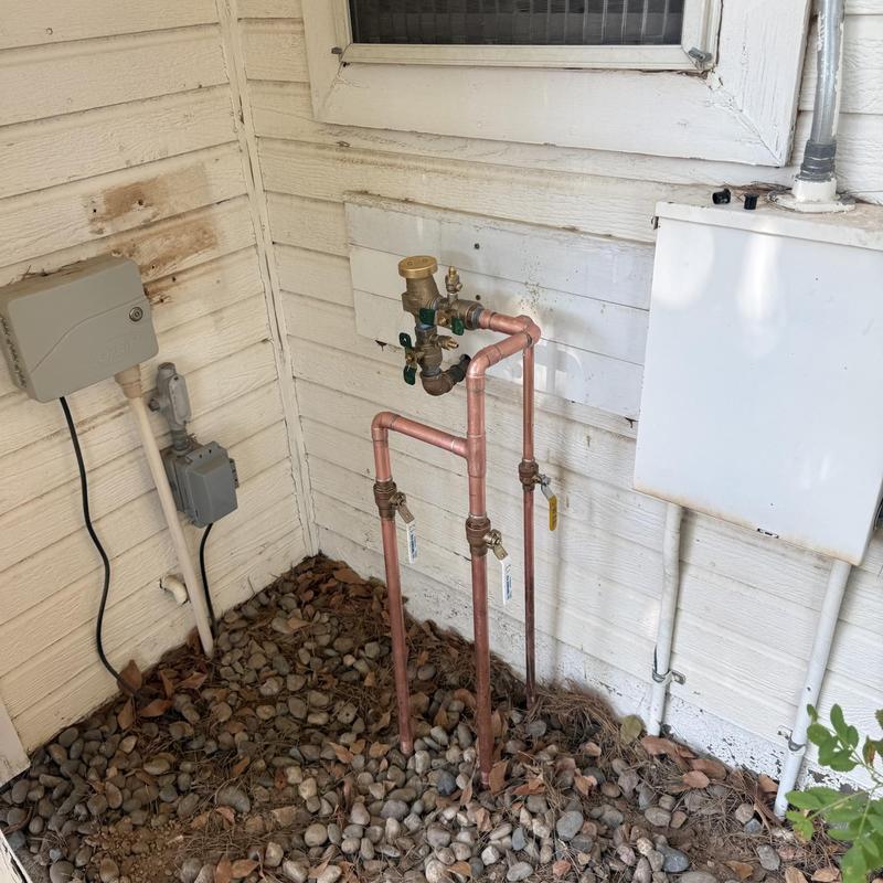 34-inch pressure vacuum breaker with copper pipes
