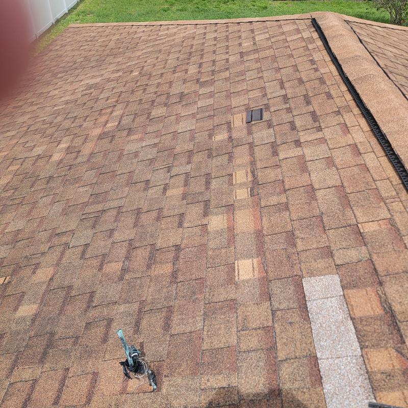 Asphalt shingle roof with hail and wind damage inspection Asphalt shingle roof with hail and wind damage inspection