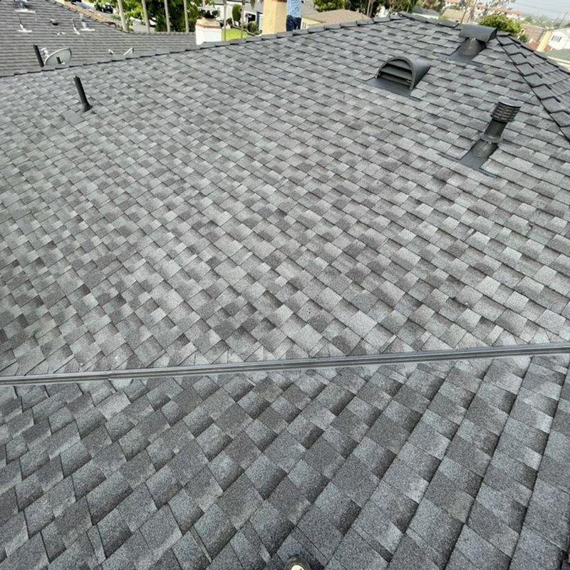 Asphalt shingle roof installation with vents in West Covina Asphalt shingle roof installation with vents in West Covina