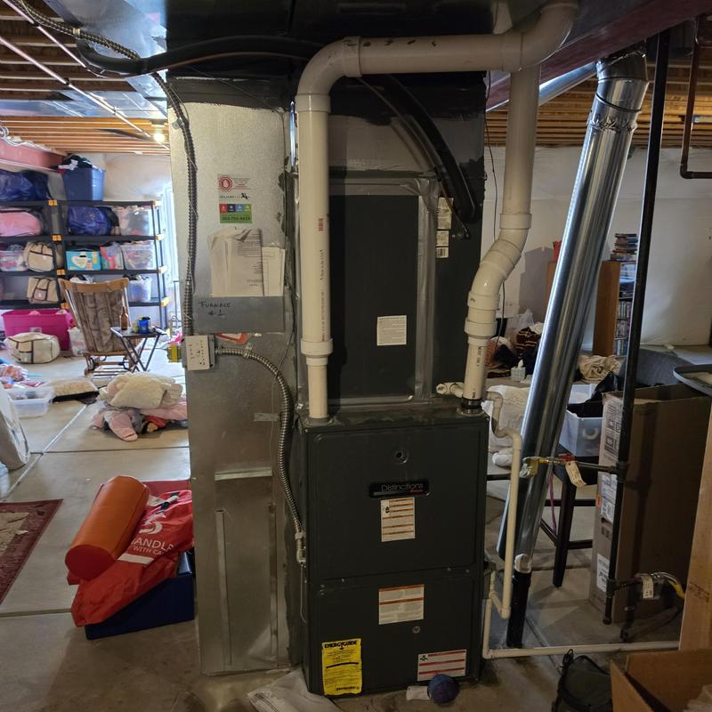 Condensate drain line with new piping and safety device