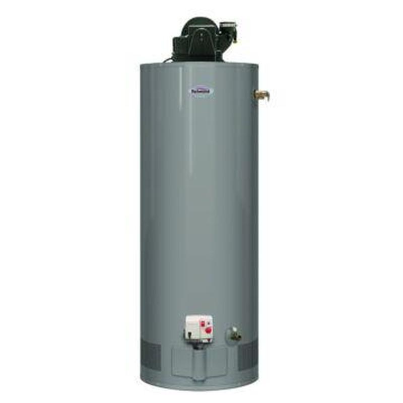 Gas water heater unit with control valve and vent Gas water heater unit with control valve and vent
