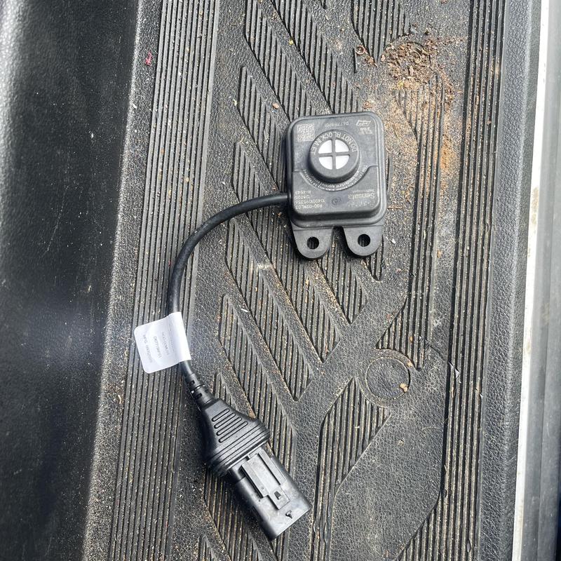 A2L sensor replacement component on truck bed liner