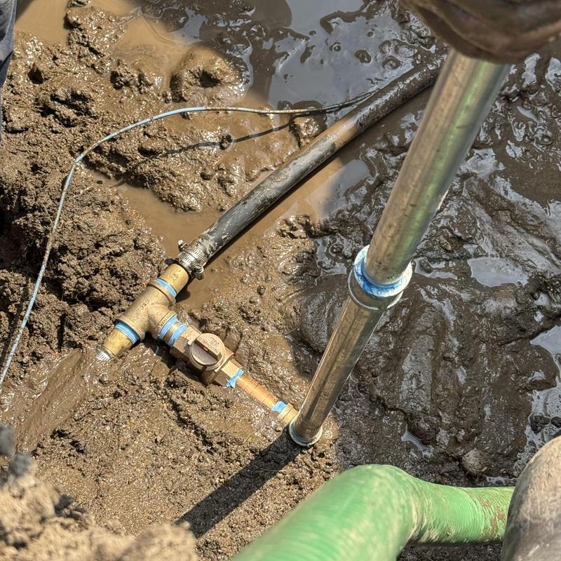 PVB backflow preventer installed on water line PVB backflow preventer installed on water line