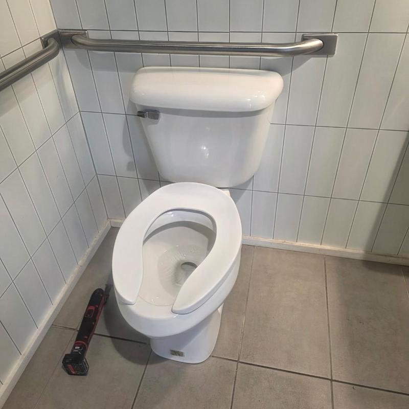 Toilet system with hydro jet cleaning and reset tools Toilet system with hydro jet cleaning and reset tools