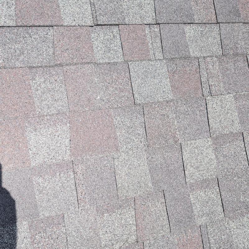 Asphalt shingle roof close-up for inspection in Madison