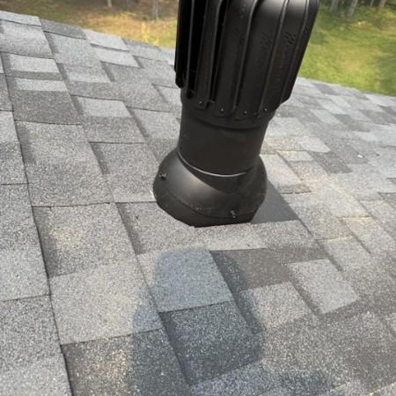 I-Vent Roto turbine roof vent on asphalt shingles I-Vent Roto turbine roof vent on asphalt shingles