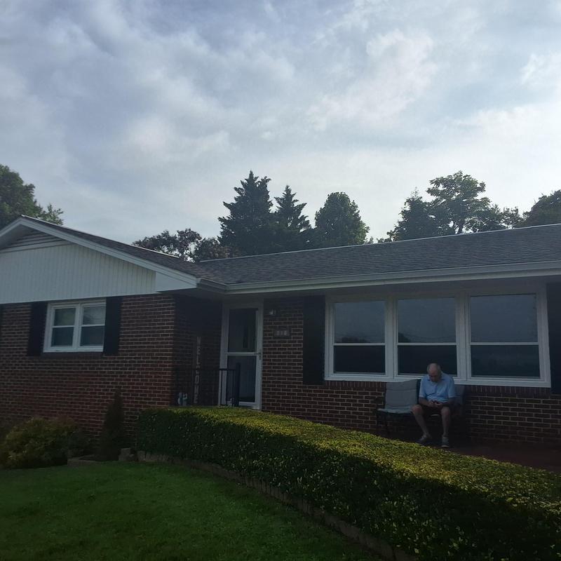 Asphalt shingle roof inspection on aging home
