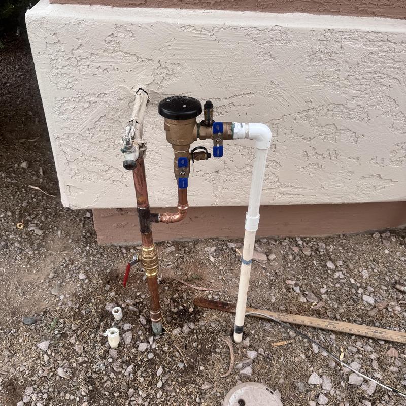 Pressure vacuum breaker and water shut-off valve installation Pressure vacuum breaker and water shut-off valve installation