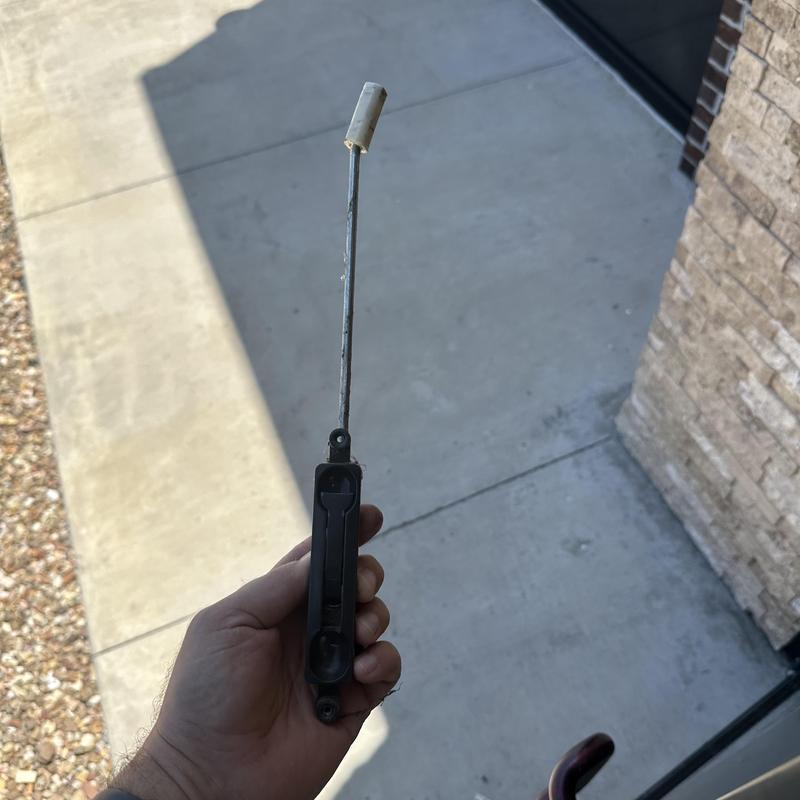 Flush bolt lock and metal guide for commercial door