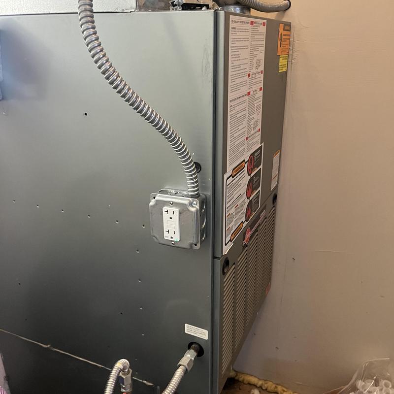 Tankless water heater circuit extension outlet installation
