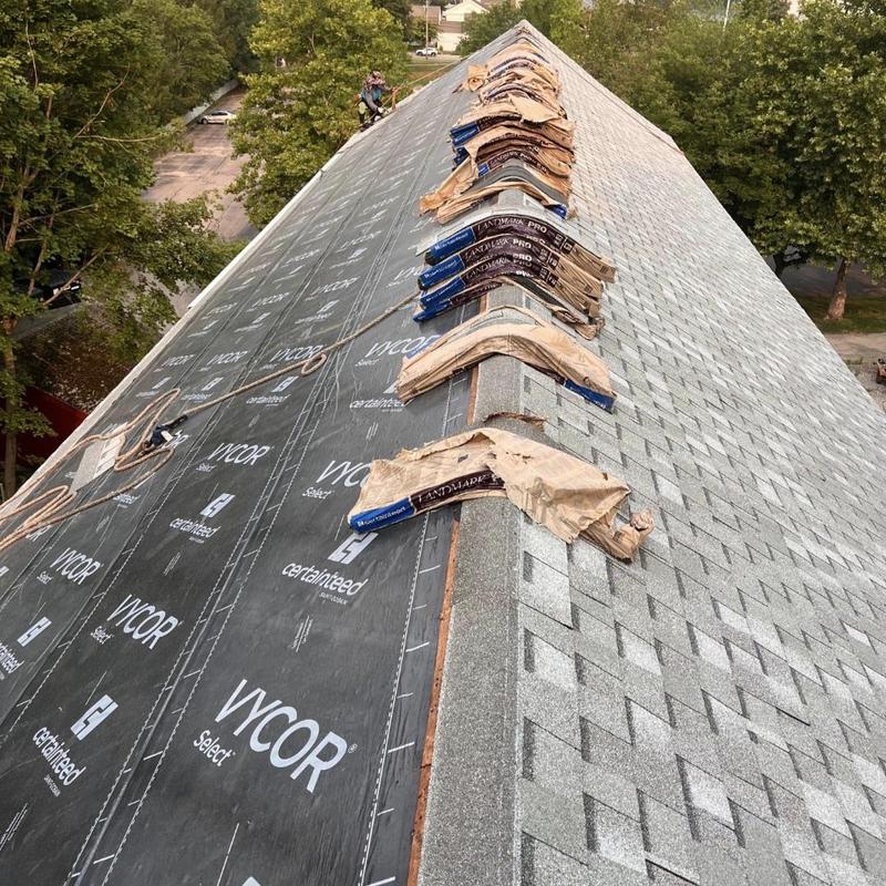 CertainTeed Landmark Pro shingles installed on roof CertainTeed Landmark Pro shingles installed on roof