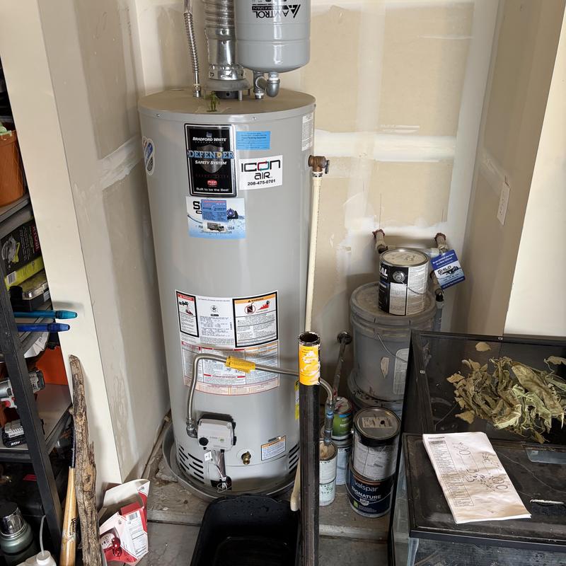 Bradford White gas water heater with expansion tank Bradford White gas water heater with expansion tank