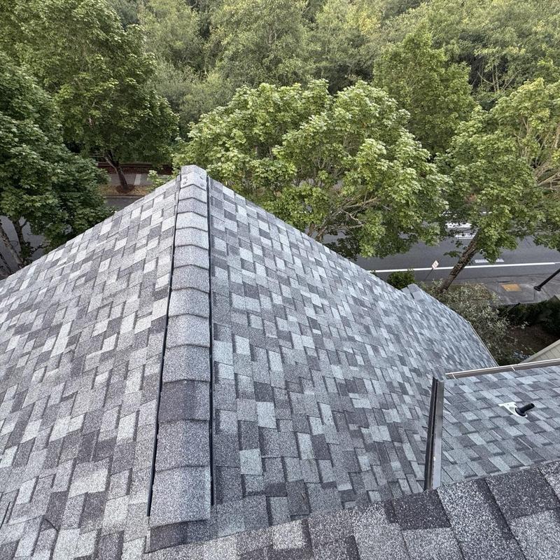 Shingle roof with ridge cap, Issaquah, WA