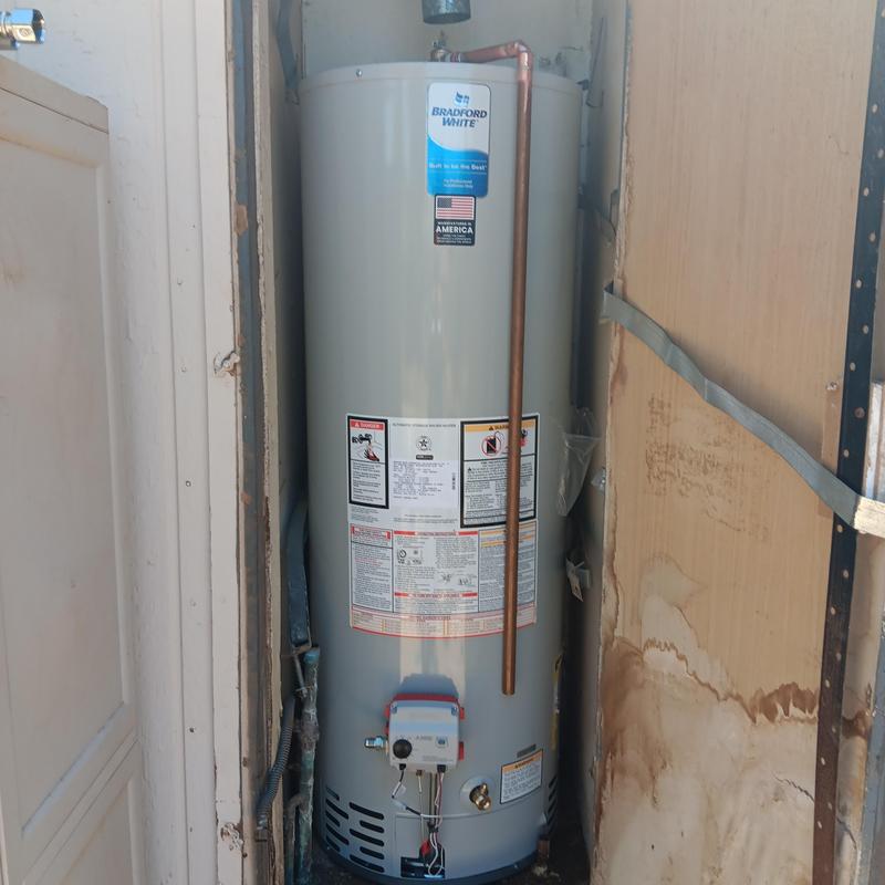 Bradford White 40-gallon propane water heater installation Bradford White 40-gallon propane water heater installation