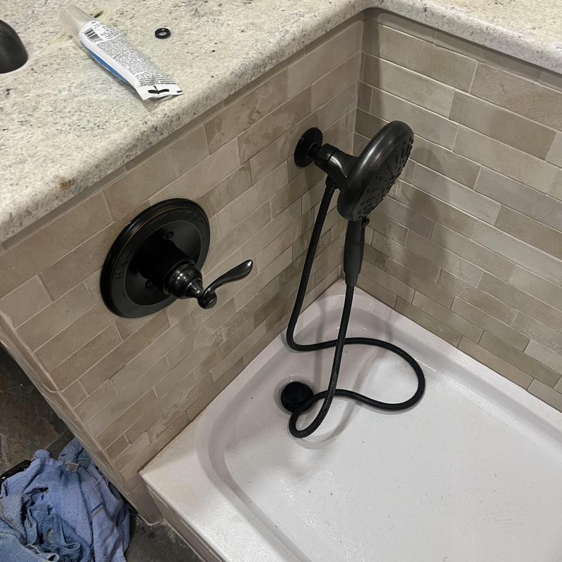 Delta dog shower trim and handheld shower head installation Delta dog shower trim and handheld shower head installation