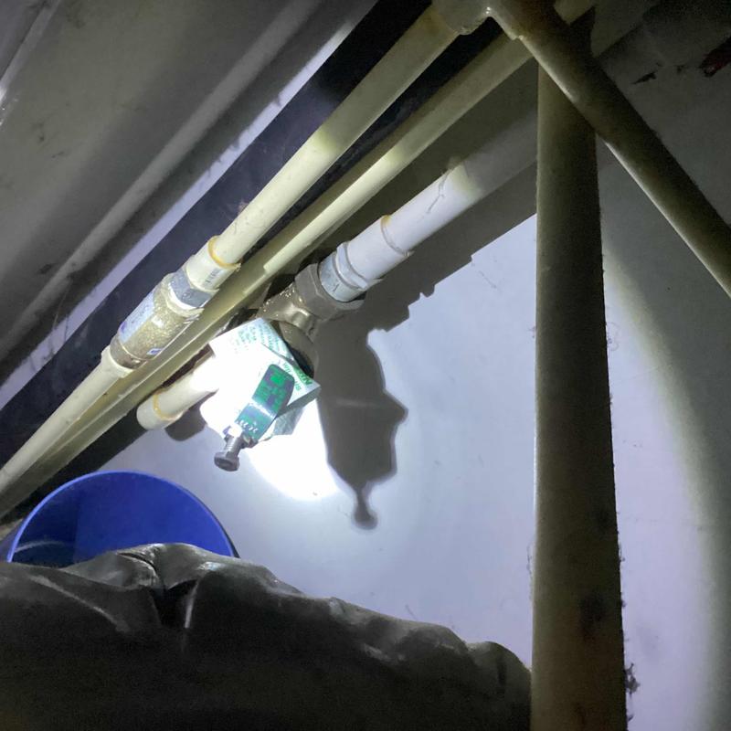 Pressure relief valve leak and replacement on piping