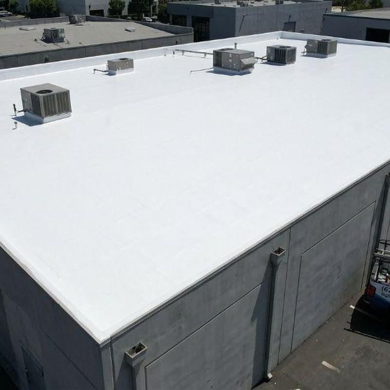 Commercial flat roof with HVAC units in Santa Fe Springs Commercial flat roof with HVAC units in Santa Fe Springs